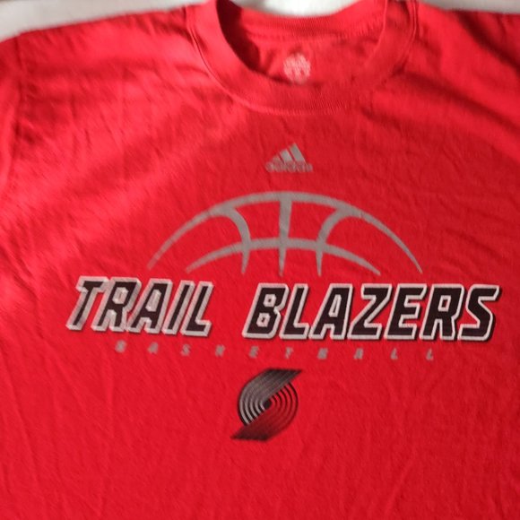 ADIDAS PORTLAND TRAIL BLAZERS T-SHIRT SIZE XL - Picture 4 of 13